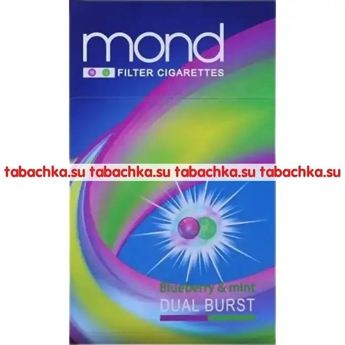 Сигареты Mond Dualburst Blueberry Mint Сигареты Mond Dualburst Blueberry Mint